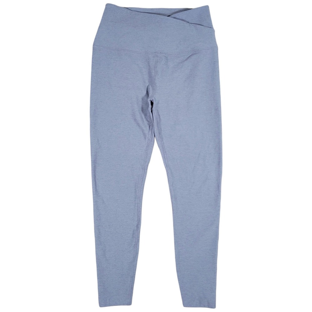 Beyond Yoga Leggings Womens M Blue Gray Crossover Crop High Waisted Athleisure